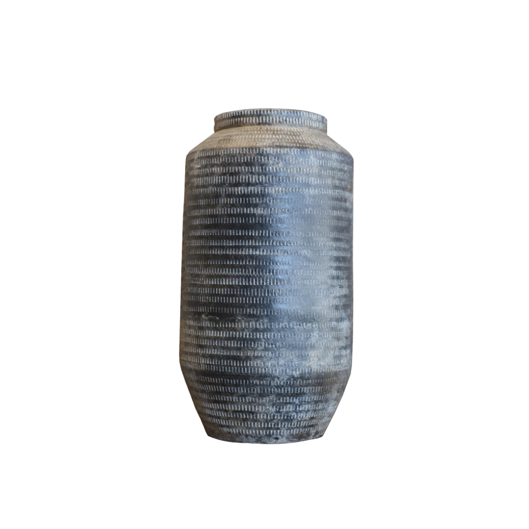 Black Vase with Small Top