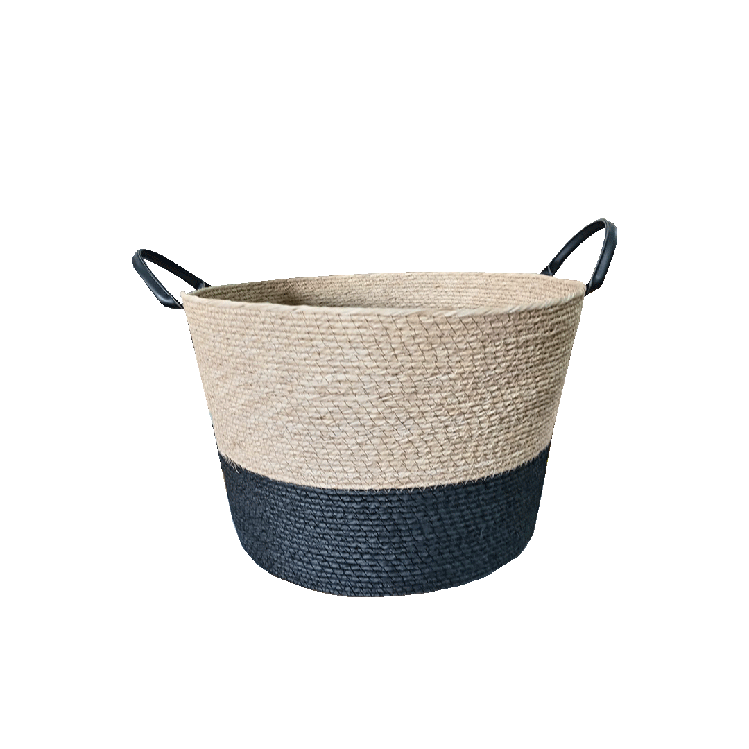 Faux Wicker Basket
