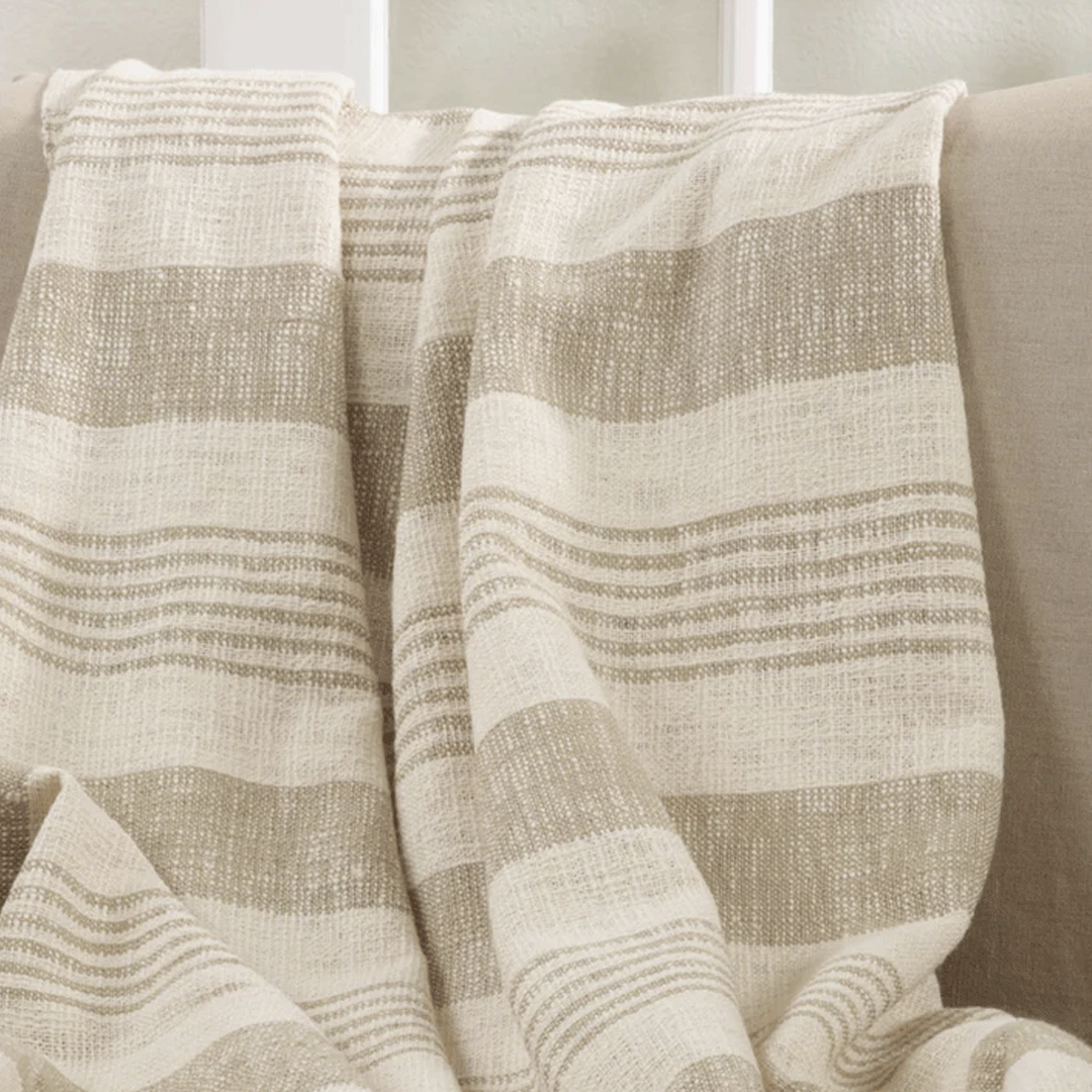 Striped Blanket Cream & Beige