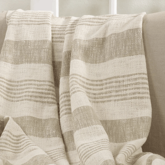 Striped Blanket Cream & Beige