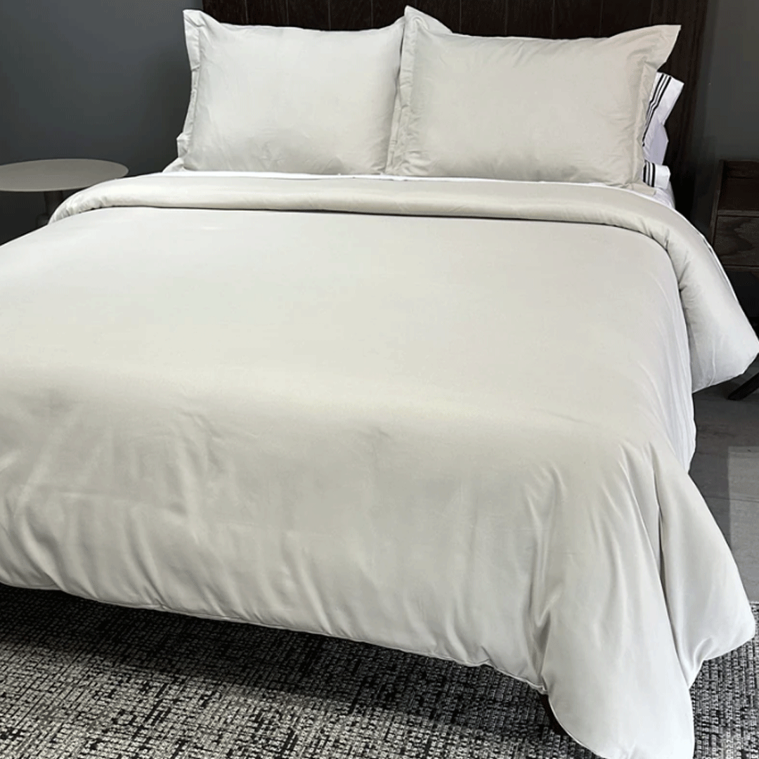 Sand-Colored Duvet Cover King Size