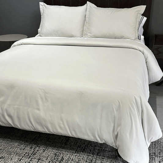 Sand-Colored Duvet Cover King Size