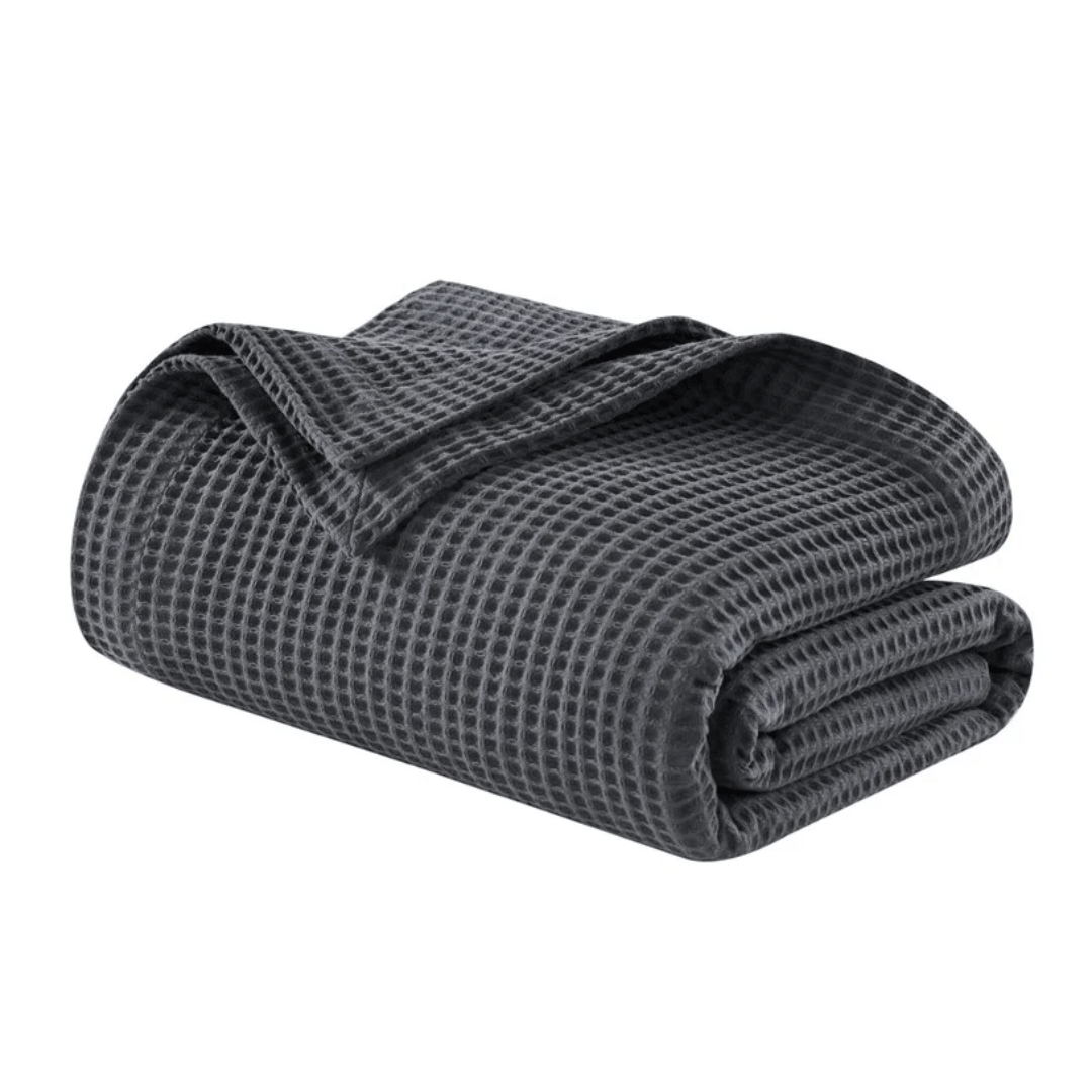 Oxford Grey Waffle Quilt King Size