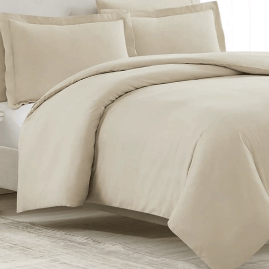 Beige Duvet Cover Queen / Full Size