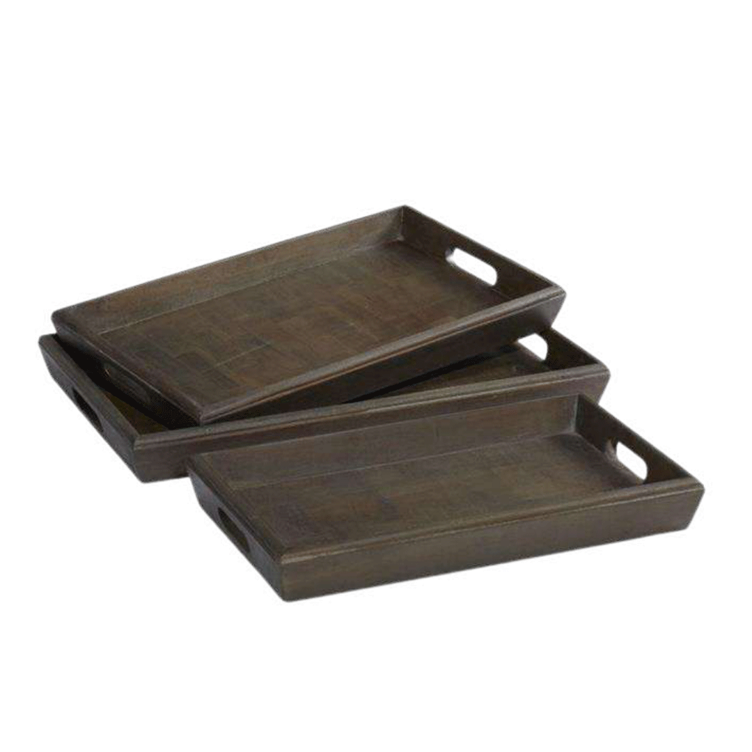 Bandejas Marinna de madera negro