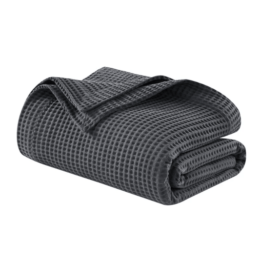 Oxford Grey Waffle Quilt King Size