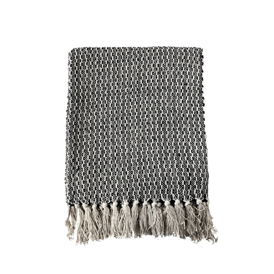 Throw Brodrum Natural/Black